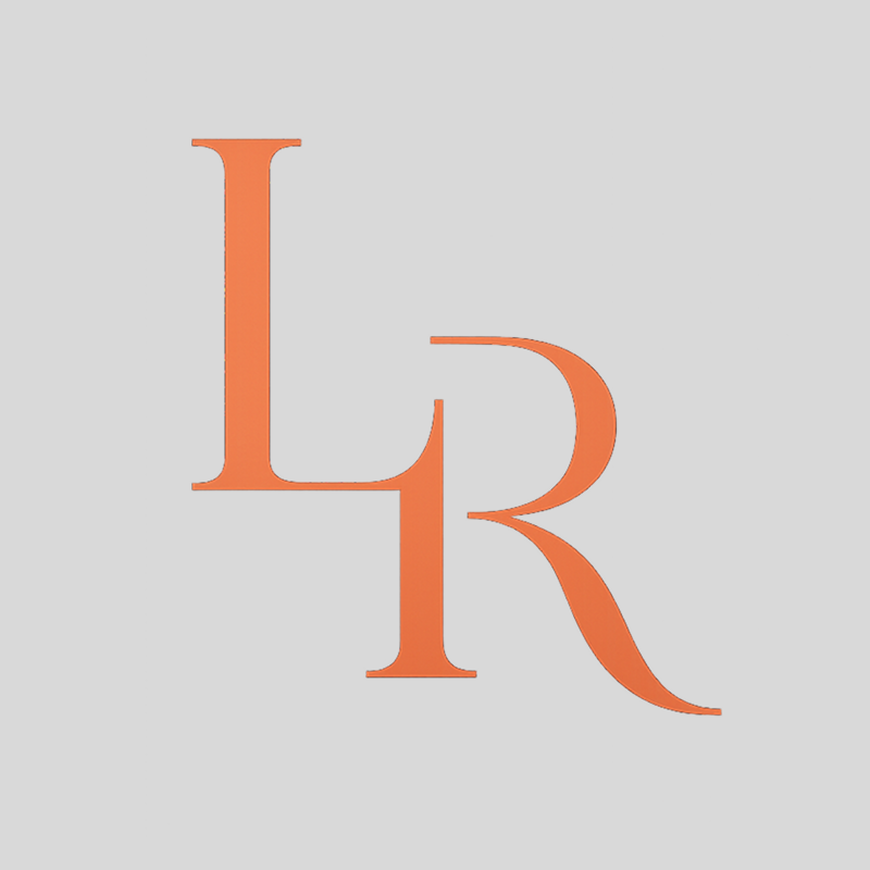 Monograma LR de Lívia e Rodrigo